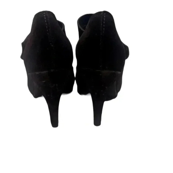 Pedro Garcia Black suede stylish day 2 nite platform Maryjane Velcro heel pump 8 - Picture 5 of 6